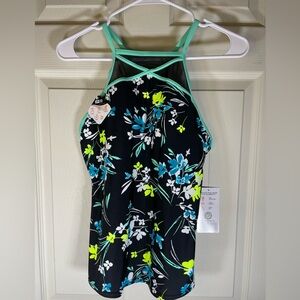 ZeroXposur Black Floral Women's One‎ Piece Swimsuit